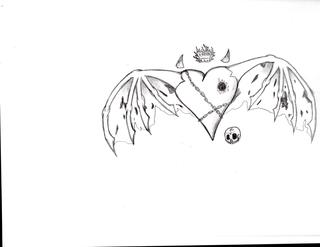 320x247 Demon,heart,love,heartbrake,wings,art,anime,manga, Drawings