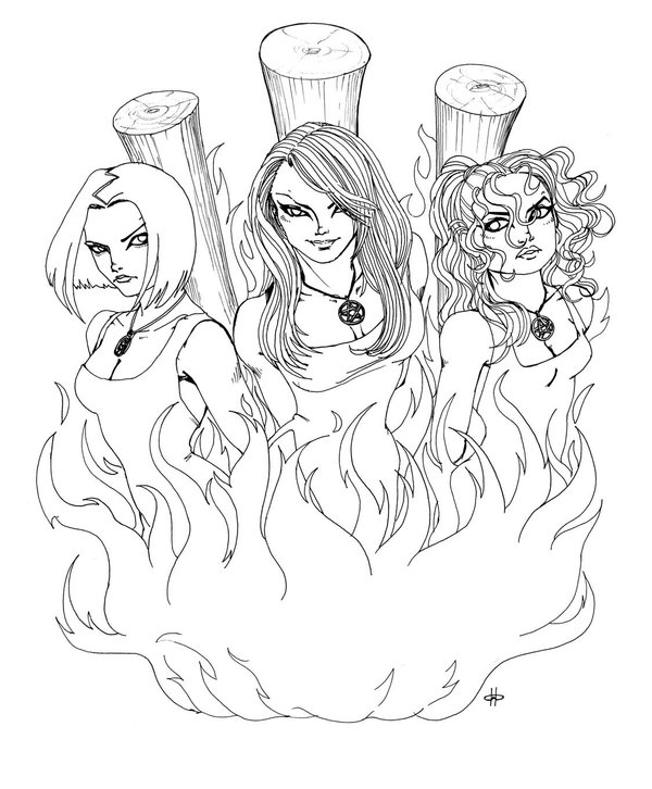 600x726 Burning Witches By Zanamaru