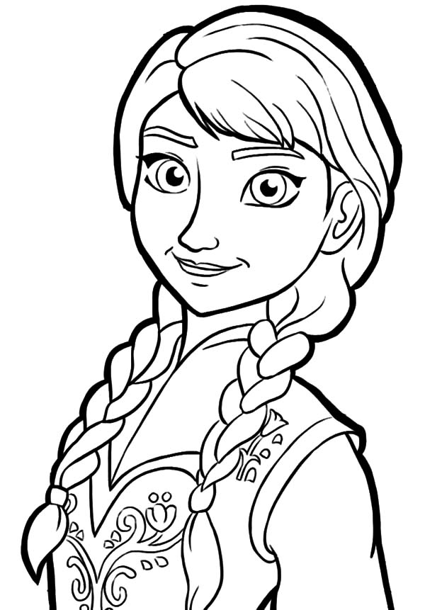 600x861 Queen Elsa Only Sister Princess Anna Coloring Pages Clipart