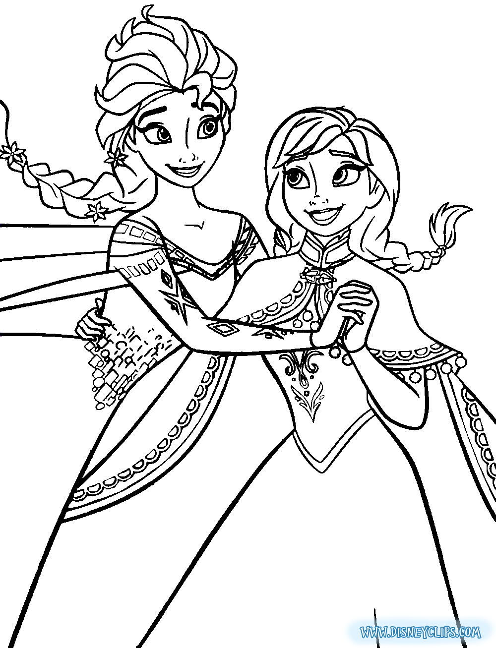 1000x1307 Anna And Elsa Coloring Page Jack Frost And Elsa