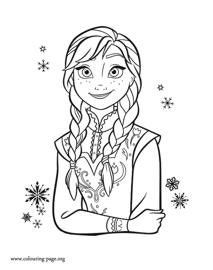 700x890 Anna Coloring Page