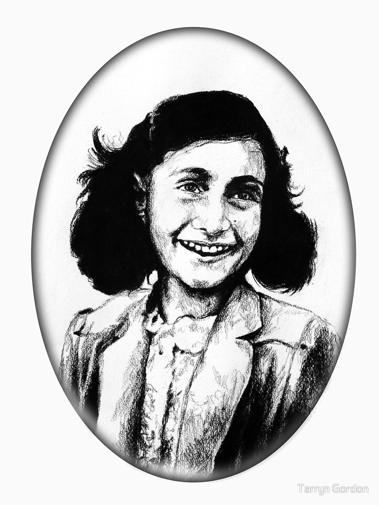 750x1000 Anne Frank Unisex T Shirt By Tarryngordon Redbubble