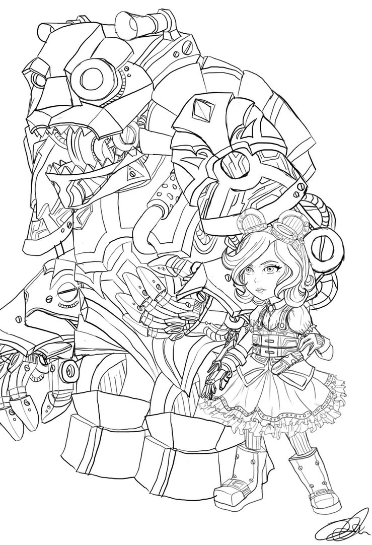 739x1082 Hextech Annie Sketch By Dadalife01