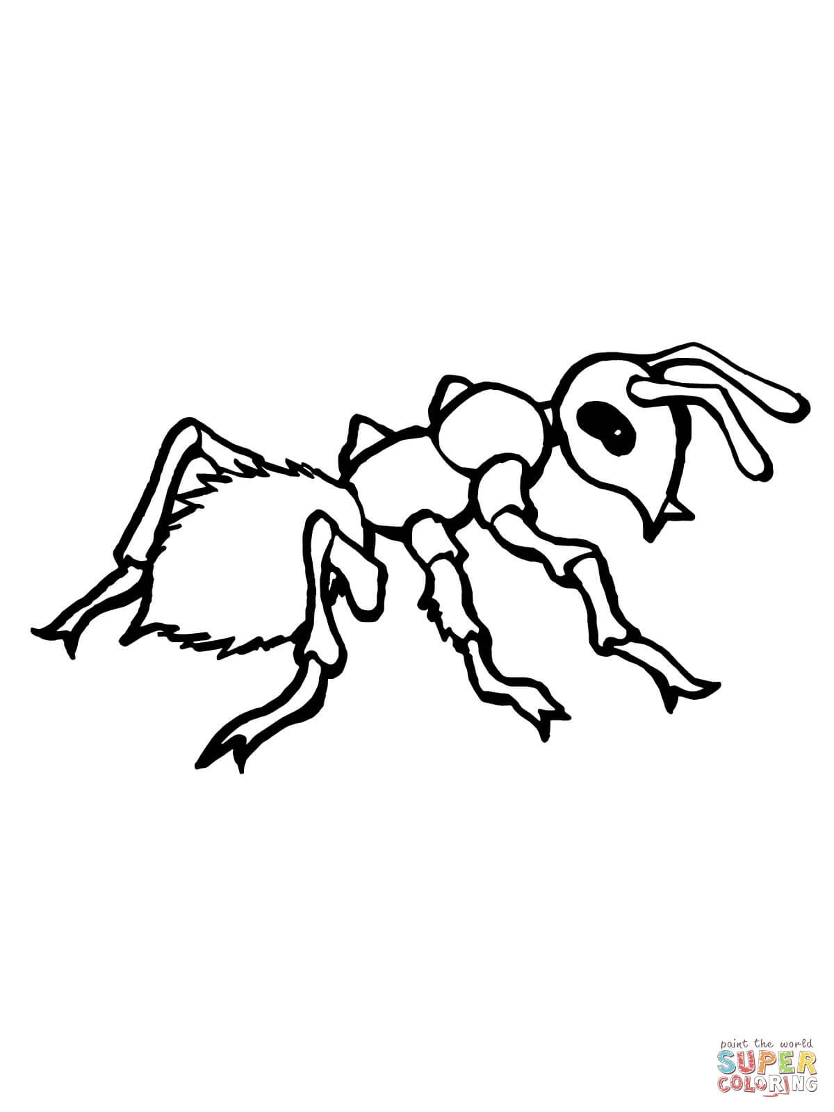 1200x1600 Cartoon Ant Holds A Cherry Coloring Page Free Printable Coloring