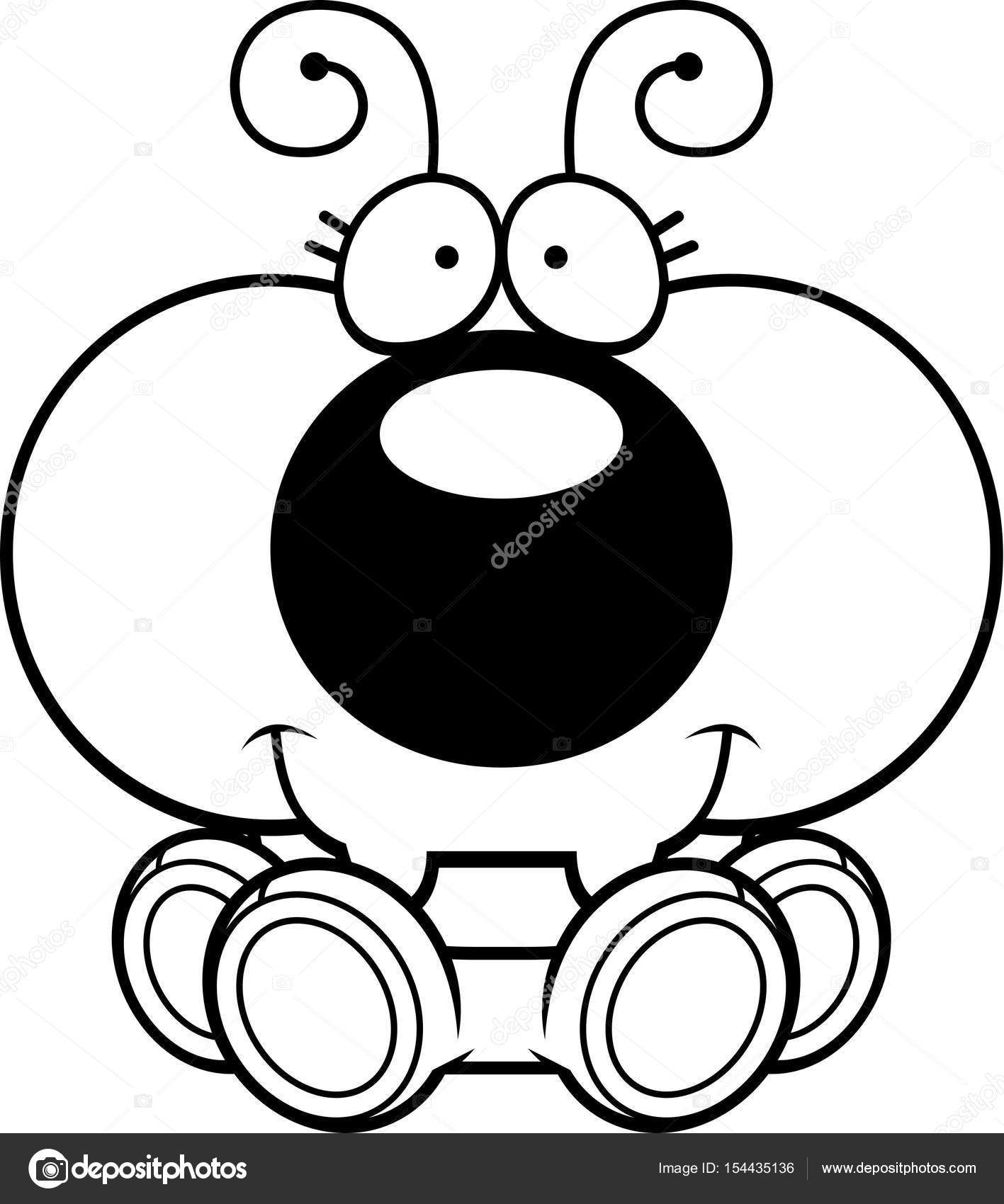 1417x1700 Cartoon Ant Sitting Stock Vector Cthoman
