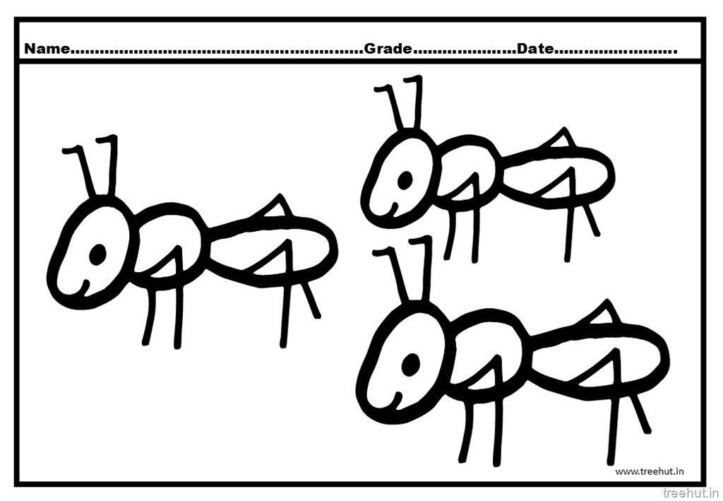 1024x709 Cute Ant Coloring Pages For Kids
