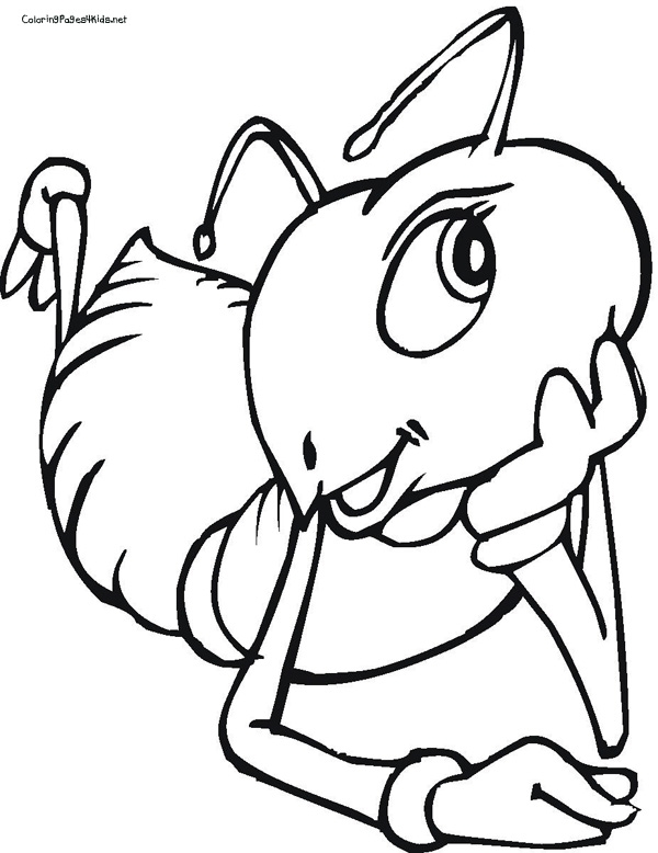600x778 Ant Coloring Pages For Kids