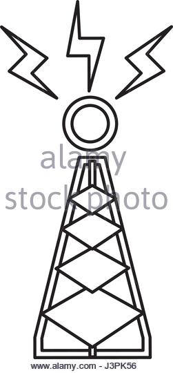 251x540 Broadcast Telecommunications Antenna Tower Stock Photos