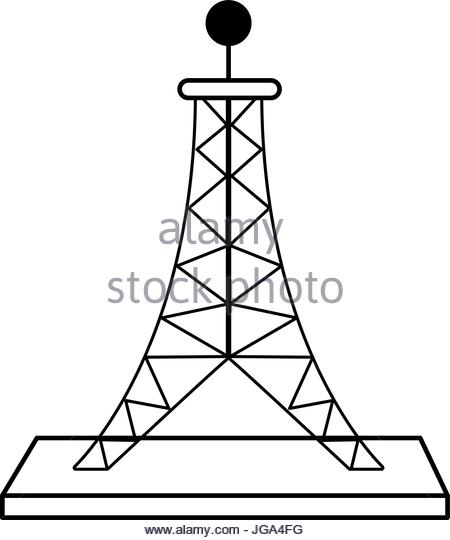 450x540 Antenna Transmission Communication Tower Vector Stock Photos