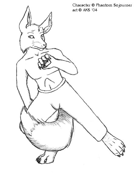 441x577 Anthro Fox By Kazanthi