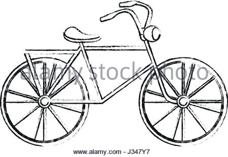 450x309 Old Bicycle Vector Silhouette Stock Vector Art Amp Illustration