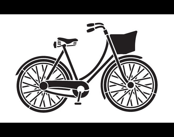 570x450 Vintage Bicycle Art Stencil