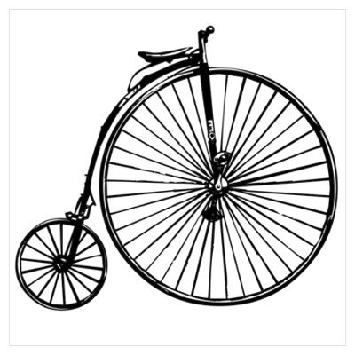 400x400 Antique Bicycle Wall Art Poster Clip Art And Printables
