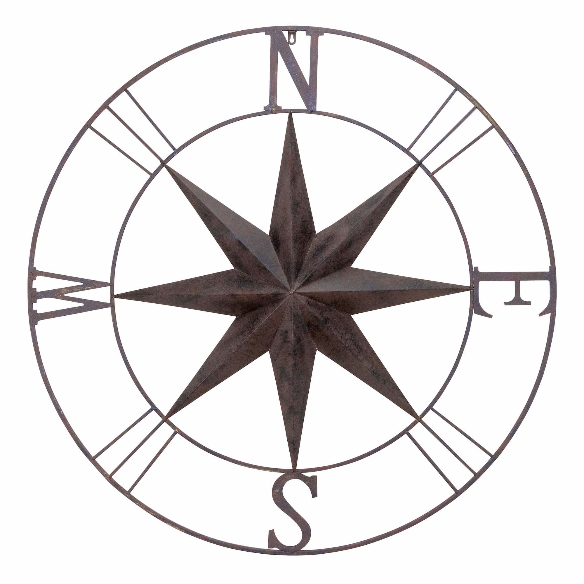 2000x2000 Antique Metal Compass Rose Wall Decor Diu Compass
