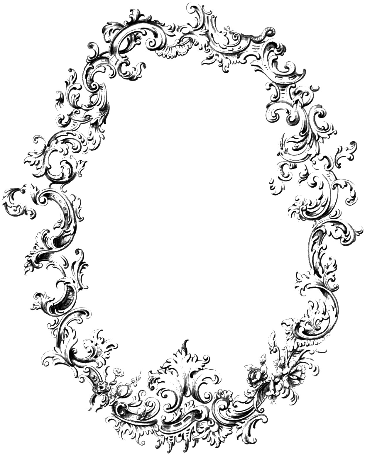 1244x1552 Free Fancy Frame Vintage Clip Art Image Oh So Nifty Vintage Graphics