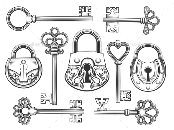590x442 Vintage Lock And Key