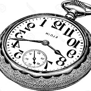 300x300 Photoan Antique Engraved Illustration Of A Pocket Watch Isolated