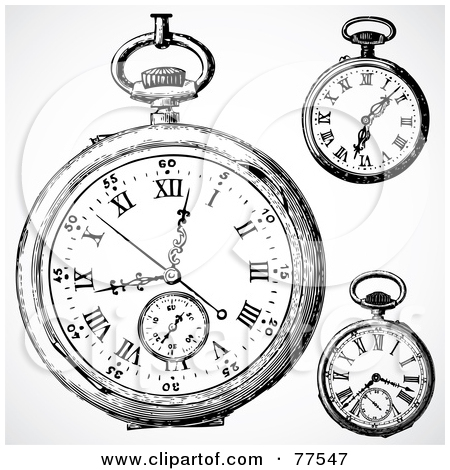450x470 Pocket Watch Clipart Drawing