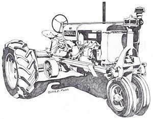 300x234 Antique Tractor Drawings
