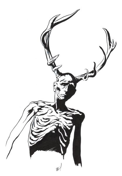 417x600 Original Ink Drawing Brandon Bird