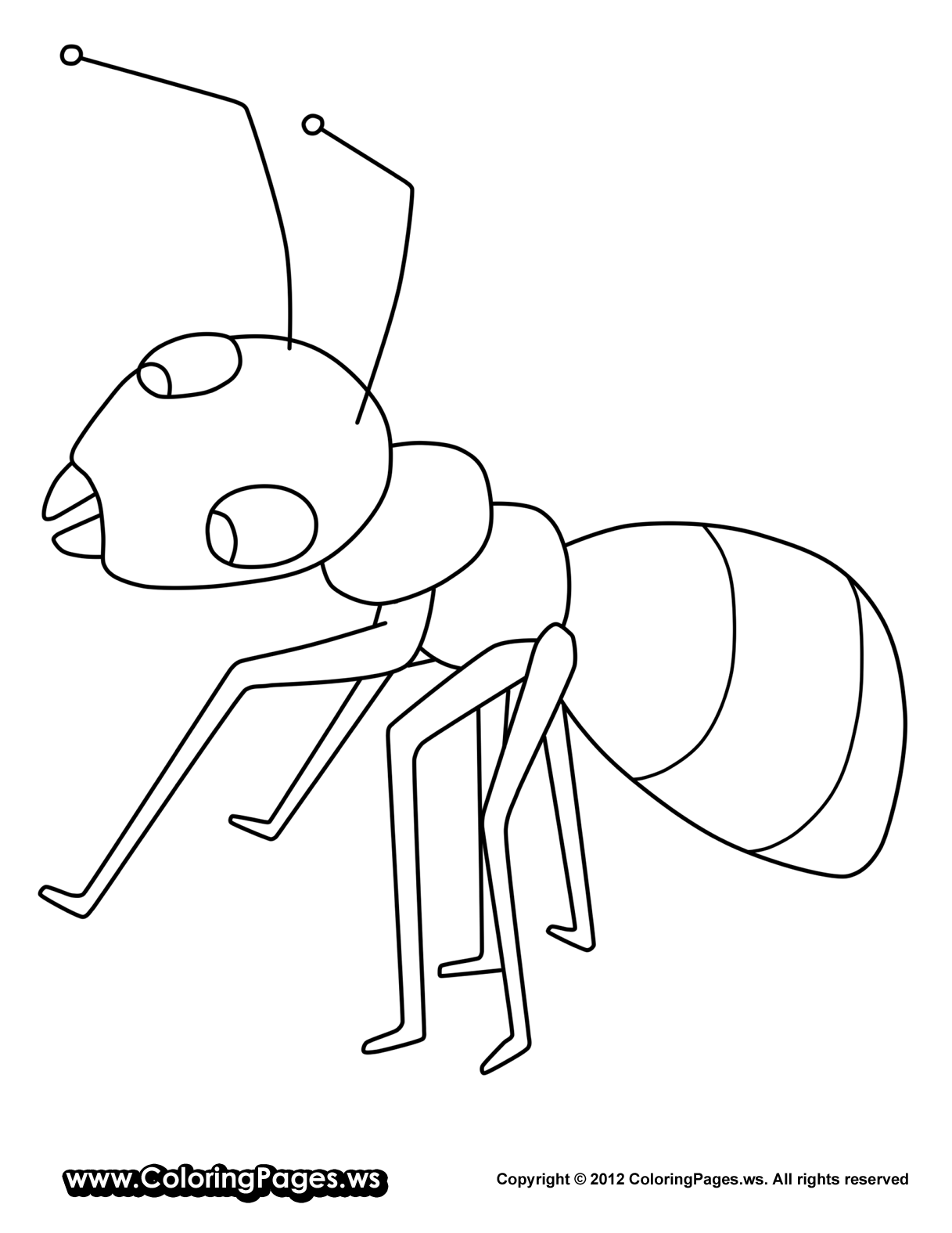 1217x1575 Ant Coloring Pages
