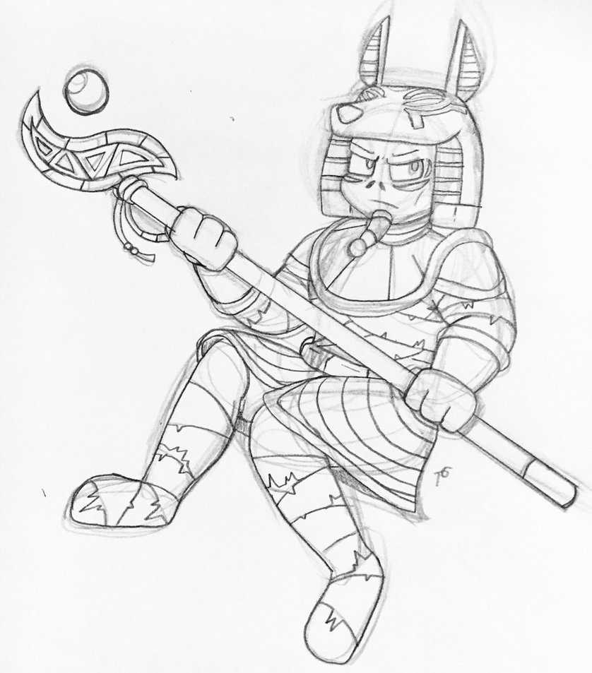 838x953 Anubis Doodle By Scarthezorua