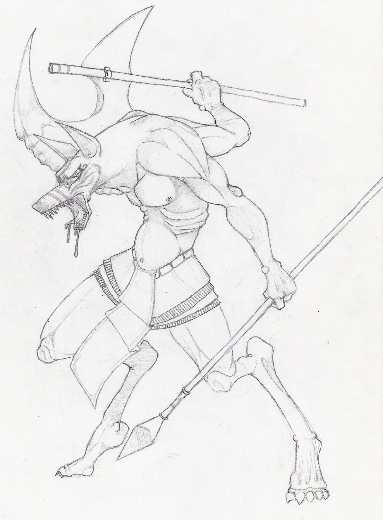 1309x1780 Anubis Warrior. By Starder