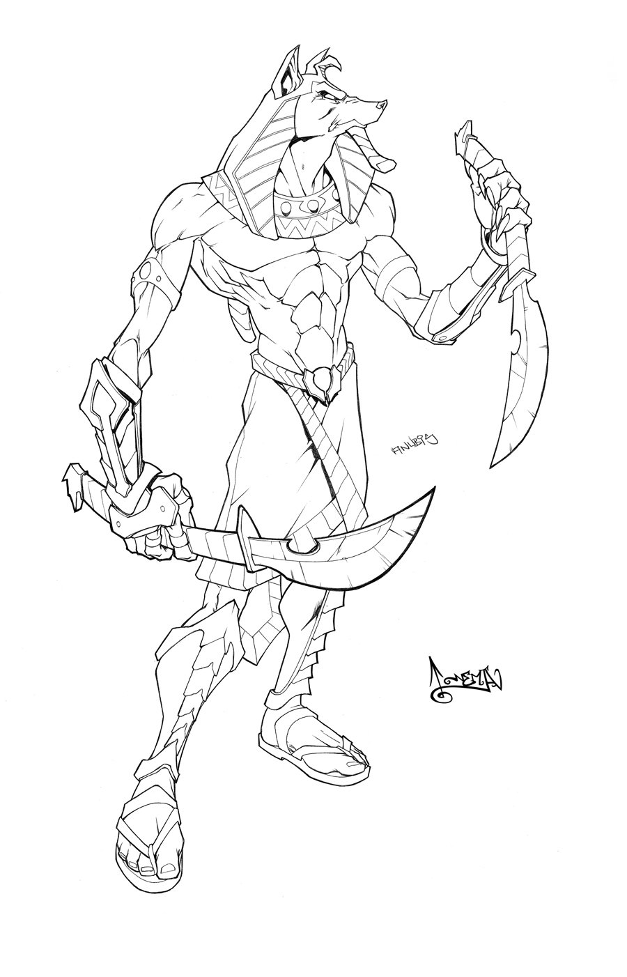 900x1402 Anubis By Carlosgomezartist