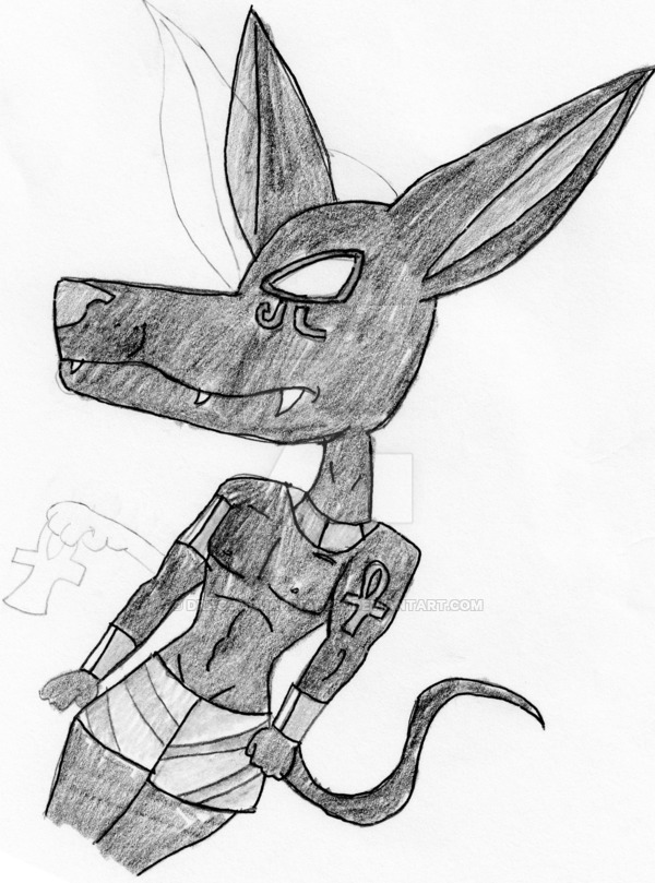 600x809 My Drawing Of Anubis By Dragonguardian253
