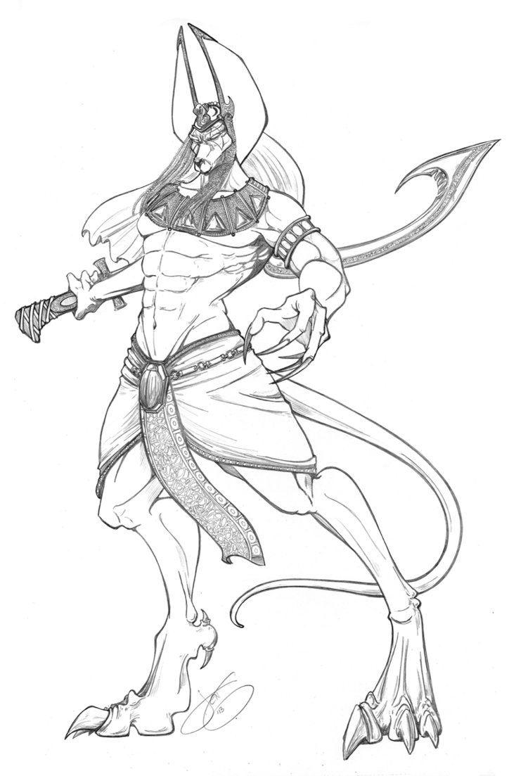 724x1103 Anubis Cover Pencils By Jenbroomall