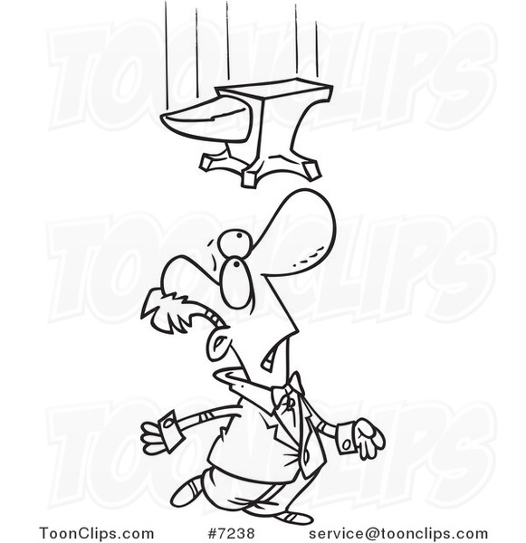 581x600 Cartoon Black And White Line Drawing Of A Guy Looking Up