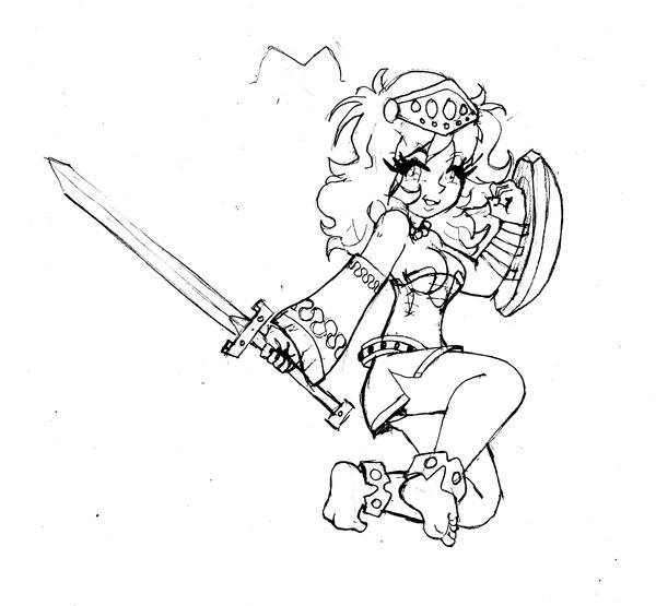 600x555 Sexy Cute Anime Girl Art Drawing Girls Sample 17 Fan Art