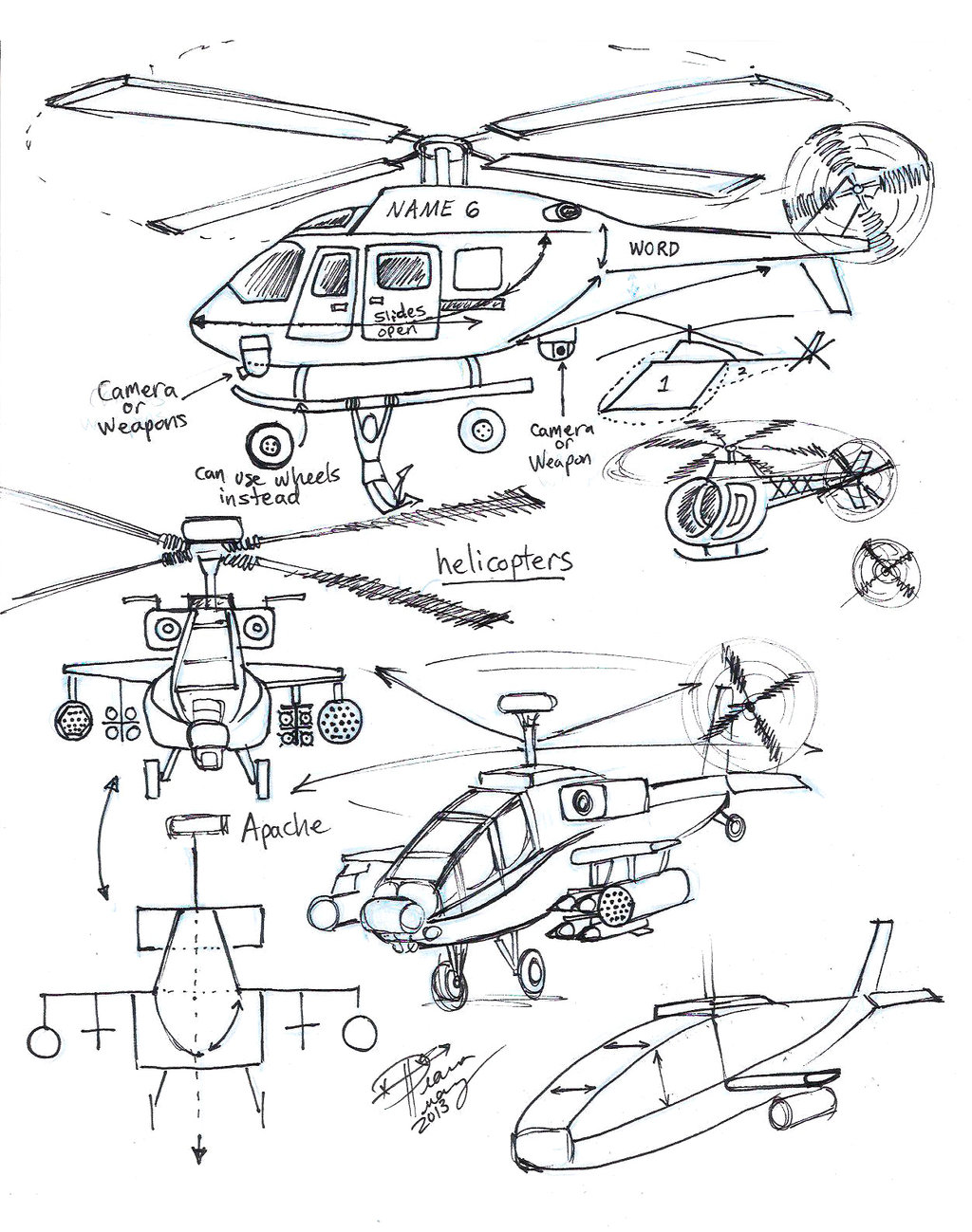 1024x1299 Draw Helicopters By Diana Huang