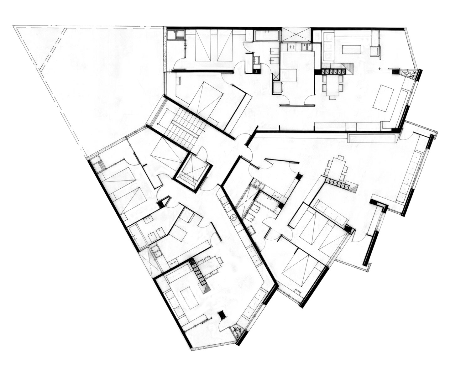 Apartment Building Drawing at GetDrawings | Free download