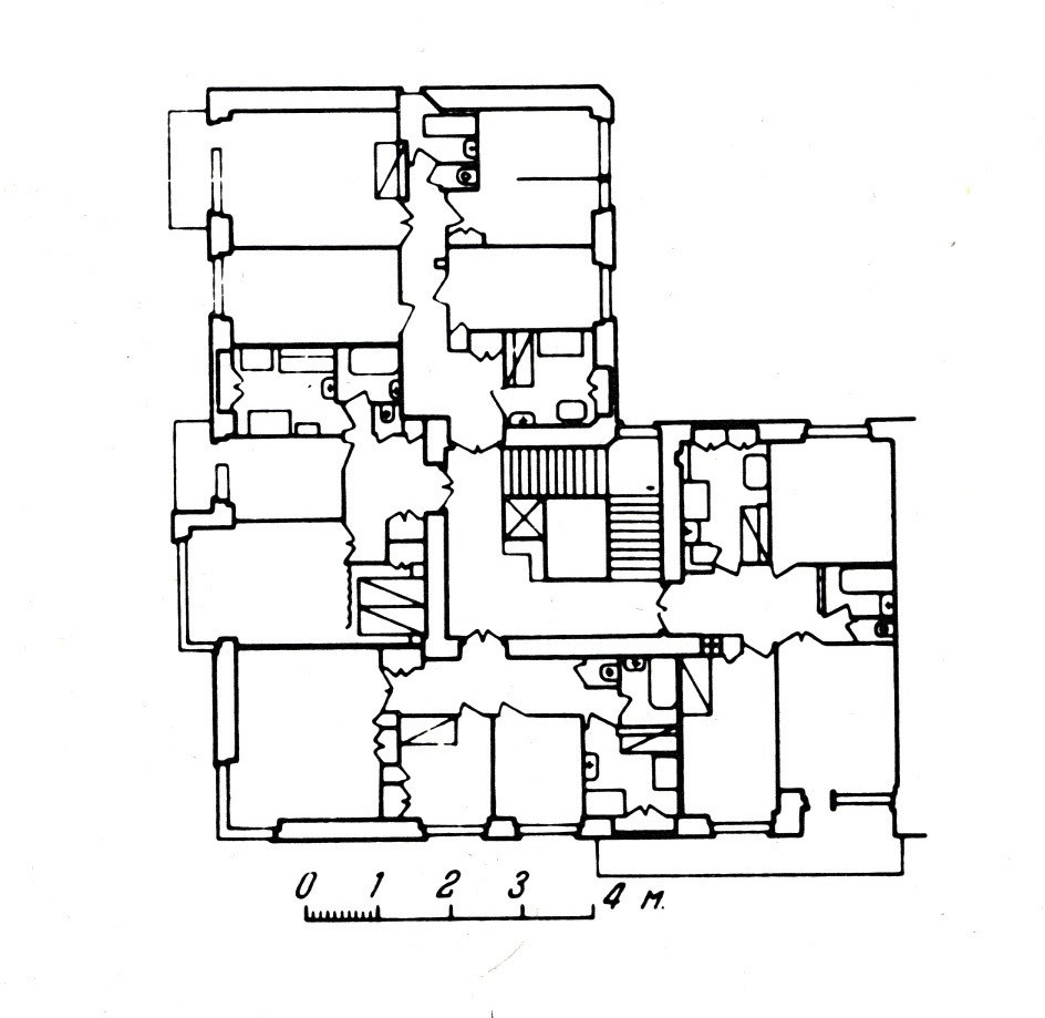 944x919 Gosstrakh Apartment Block Moscow 1926 Plan Of First And Second