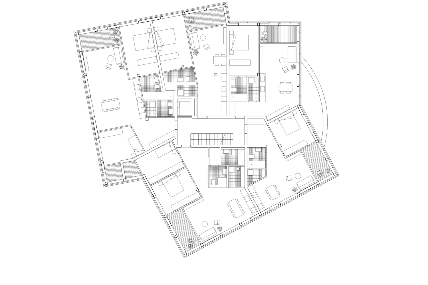 1500x1000 Gallery Of Hhf Architects + Westpol Win Switzerland Apartment