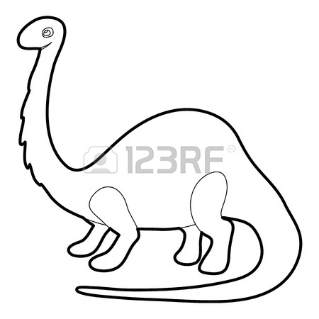 450x450 Apatosaurus Dinosaur Icon Outline Royalty Free Cliparts, Vectors