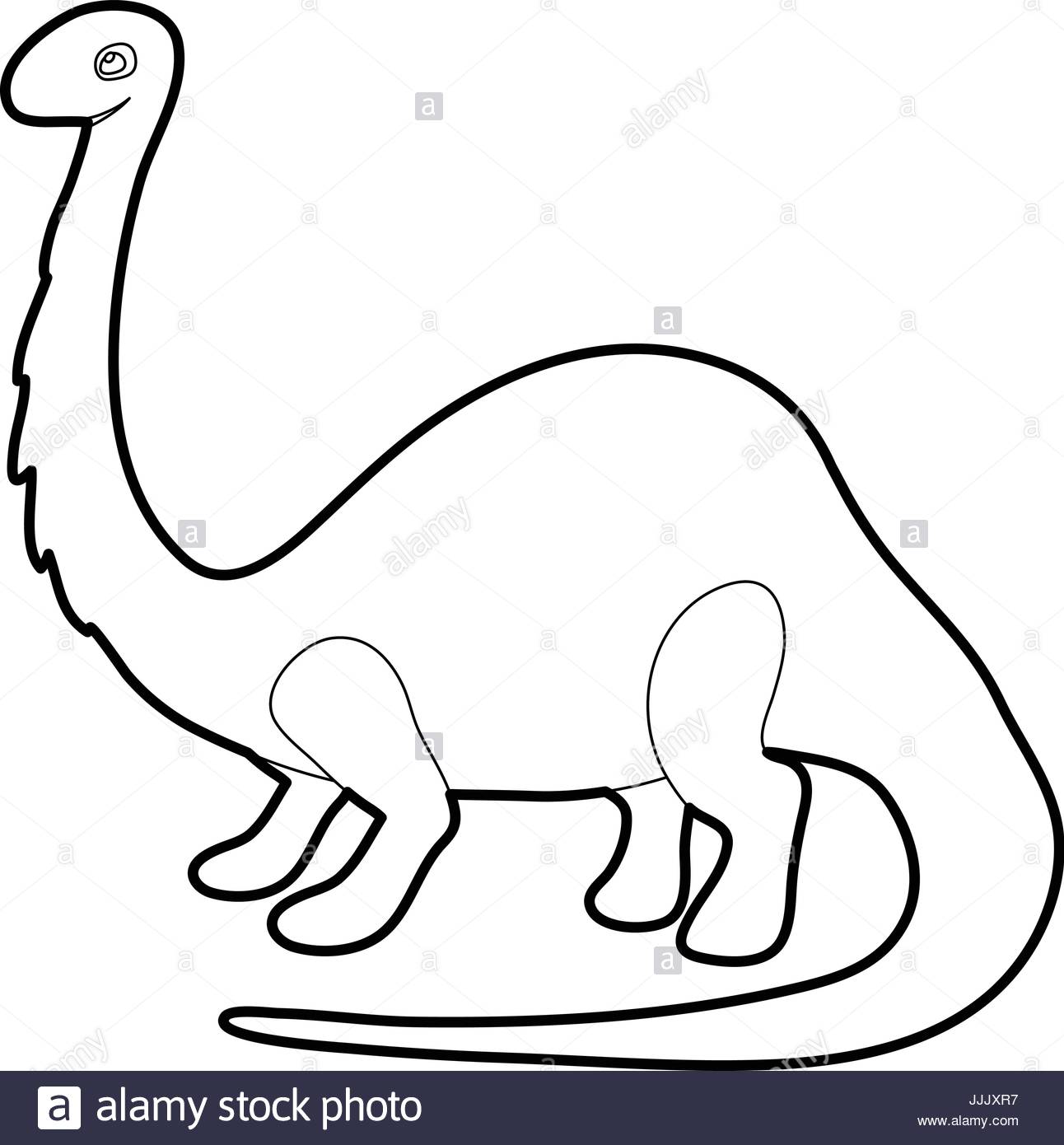 1292x1390 Apatosaurus Dinosaur Icon Outline Stock Vector Art Amp Illustration