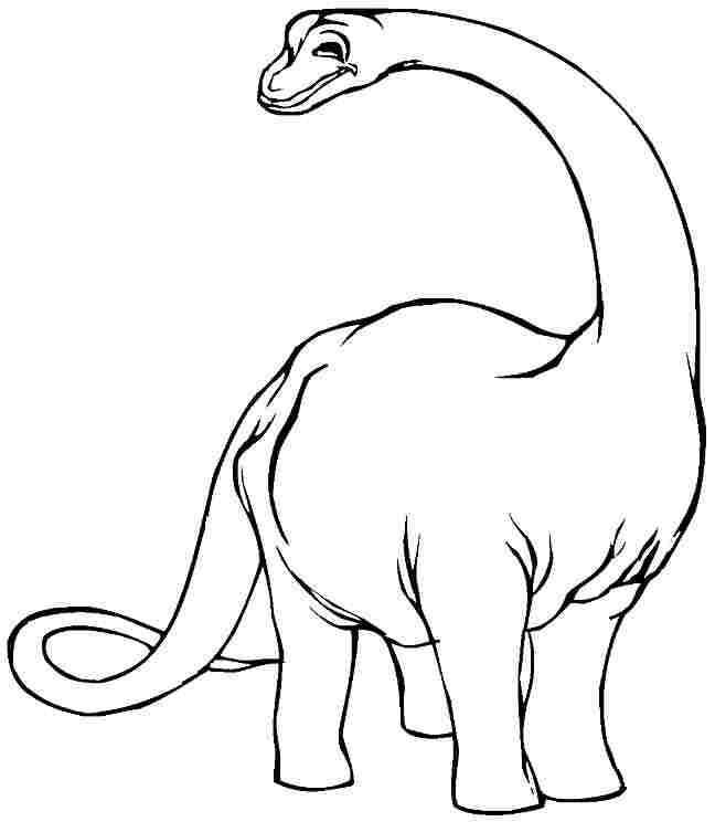 648x744 Brontosaurus Coloring Pages