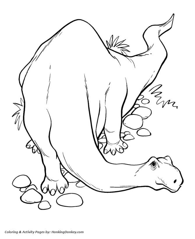 670x820 Dinosaur Coloring Pages Printable Apatosaurus Brontosaurus