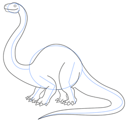 250x239 How To Draw An Apatosaurus Dinosaur