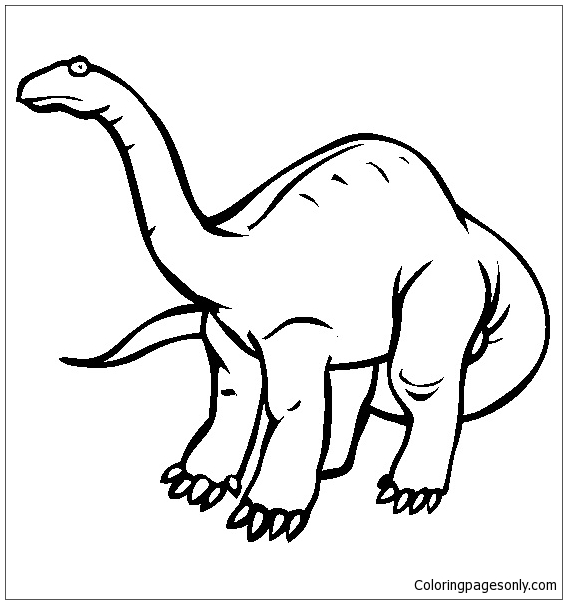 567x604 Apatosaurus 1 Coloring Page