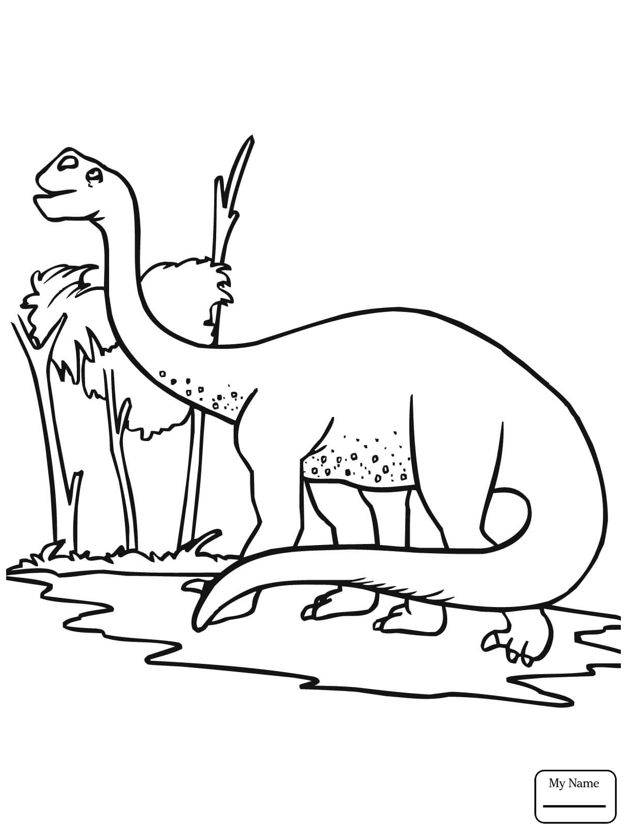 1224x1632 Coloring Pages Dinosaurs Brontosaurus Apatosaurus
