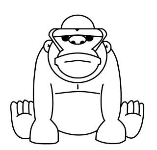 320x306 How To Draw Cartoons Ape