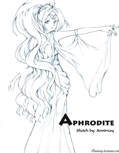 474x610 Heroes Quest Aphrodite By Annimay Coloring Pages
