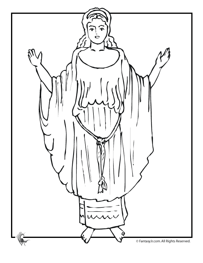 680x880 Greek Myths Coloring Page