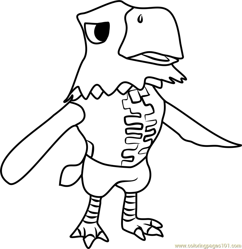 778x800 Apollo Animal Crossing Coloring Page