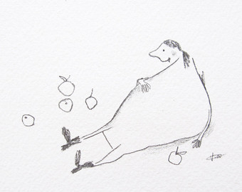 340x270 Apple Drawing Etsy