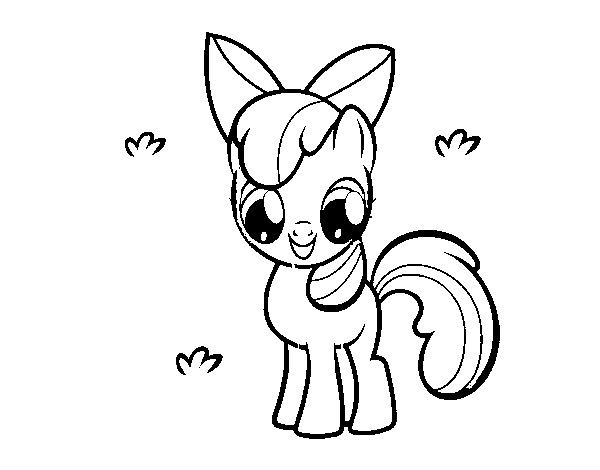 600x470 Apple Bloom Coloring Page
