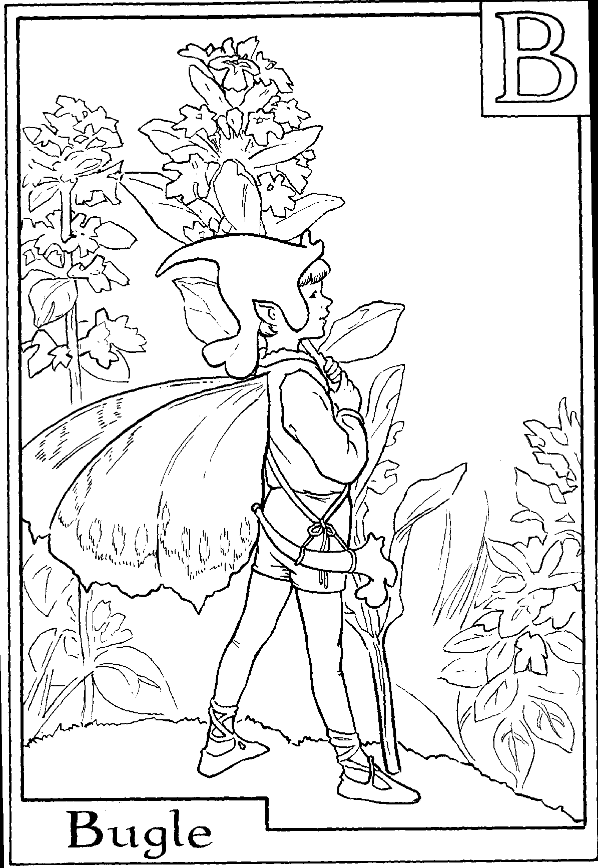 1195x1734 Letter A For Apple Blossom Flower Fairy Coloring Page Dringrames